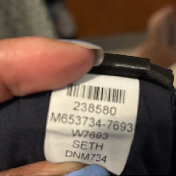 PAIGE LENNOX SLIM Men's Dark Blue Jean Size 34x32 - Picture 8 of 12